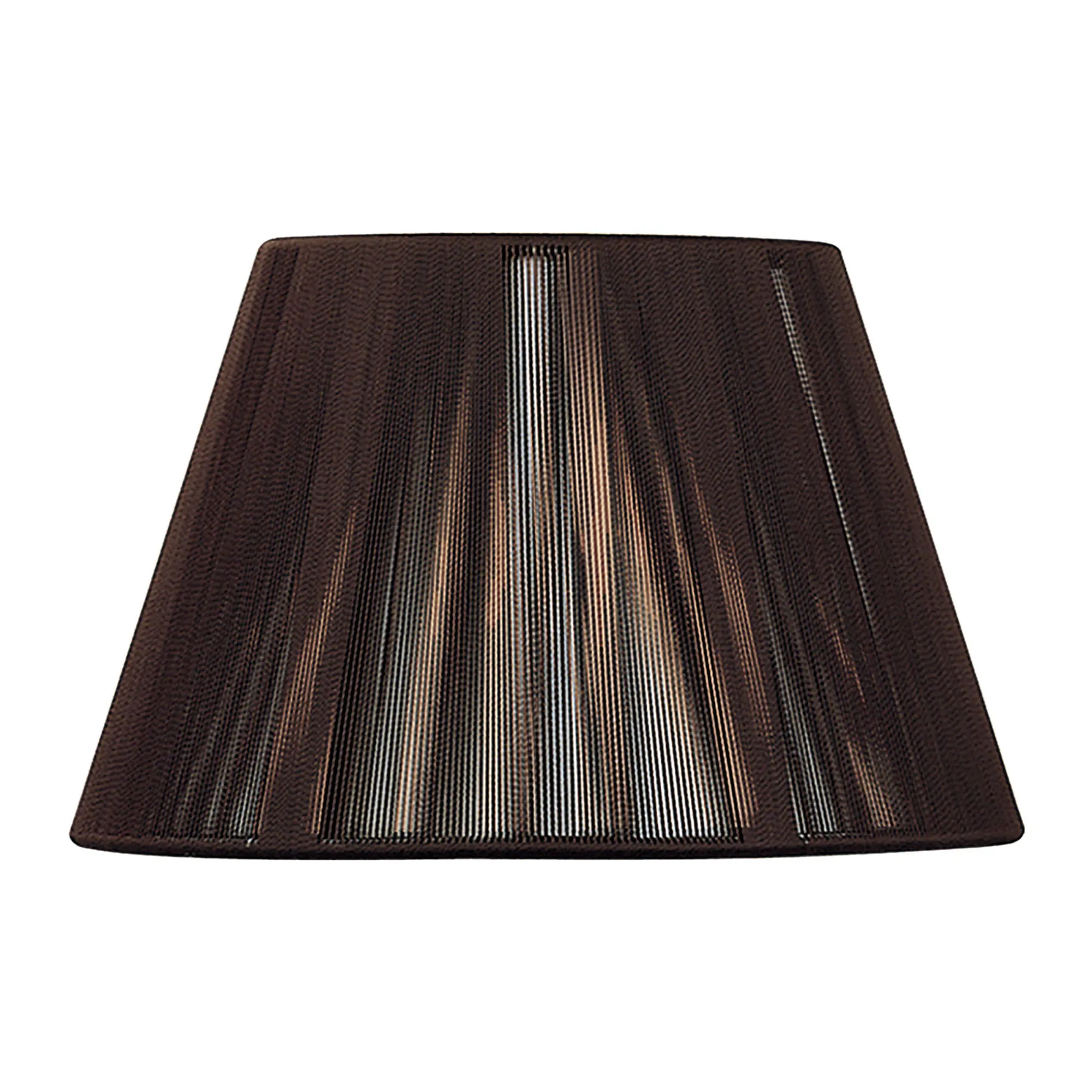 MS042  Silk 40cm String Shade Dark Brown